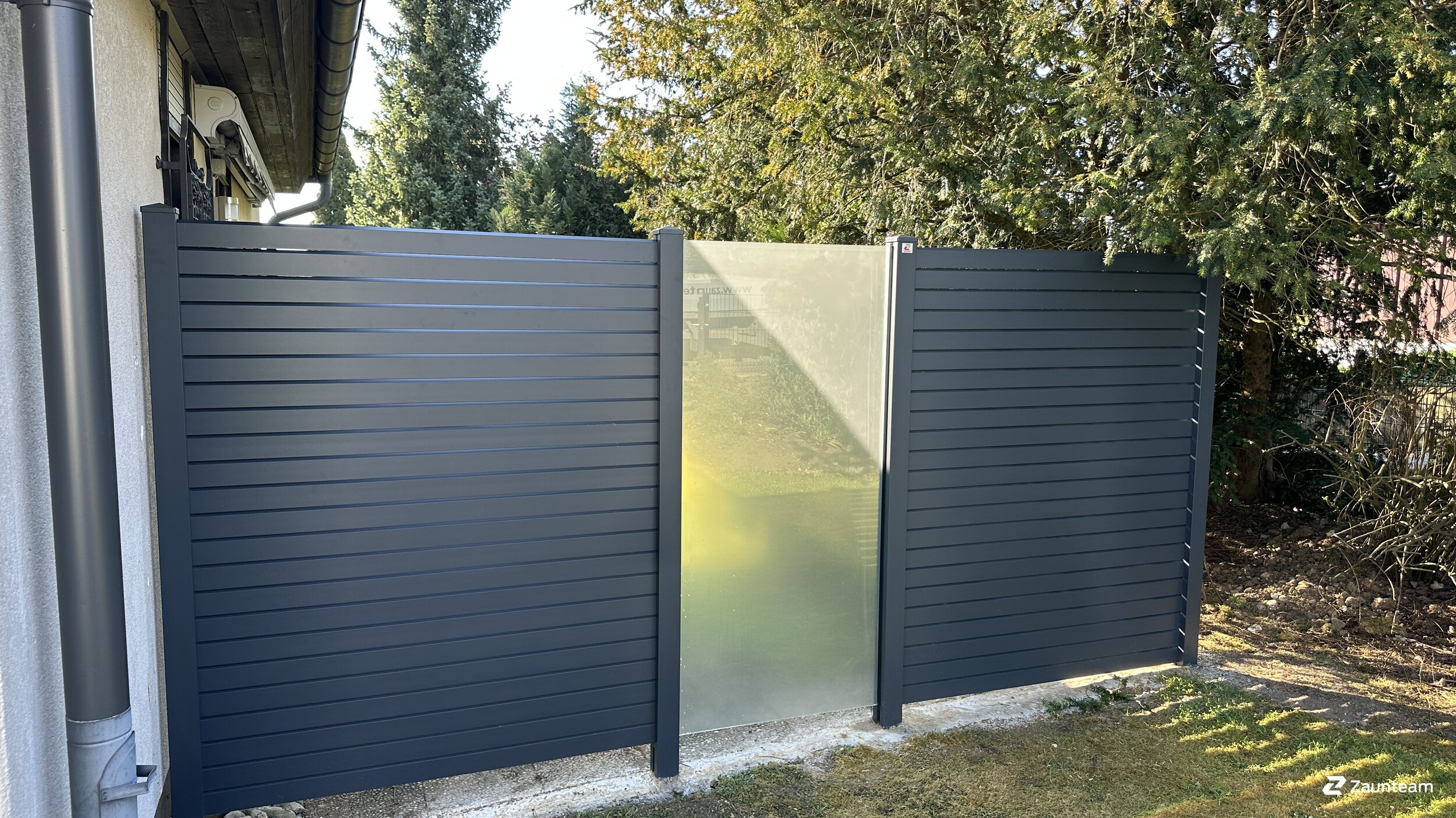 Aluminium Sichtschutz aus dem 2025 in 88499 Pflummern Deutschland von Zaunteam Oberschwaben.