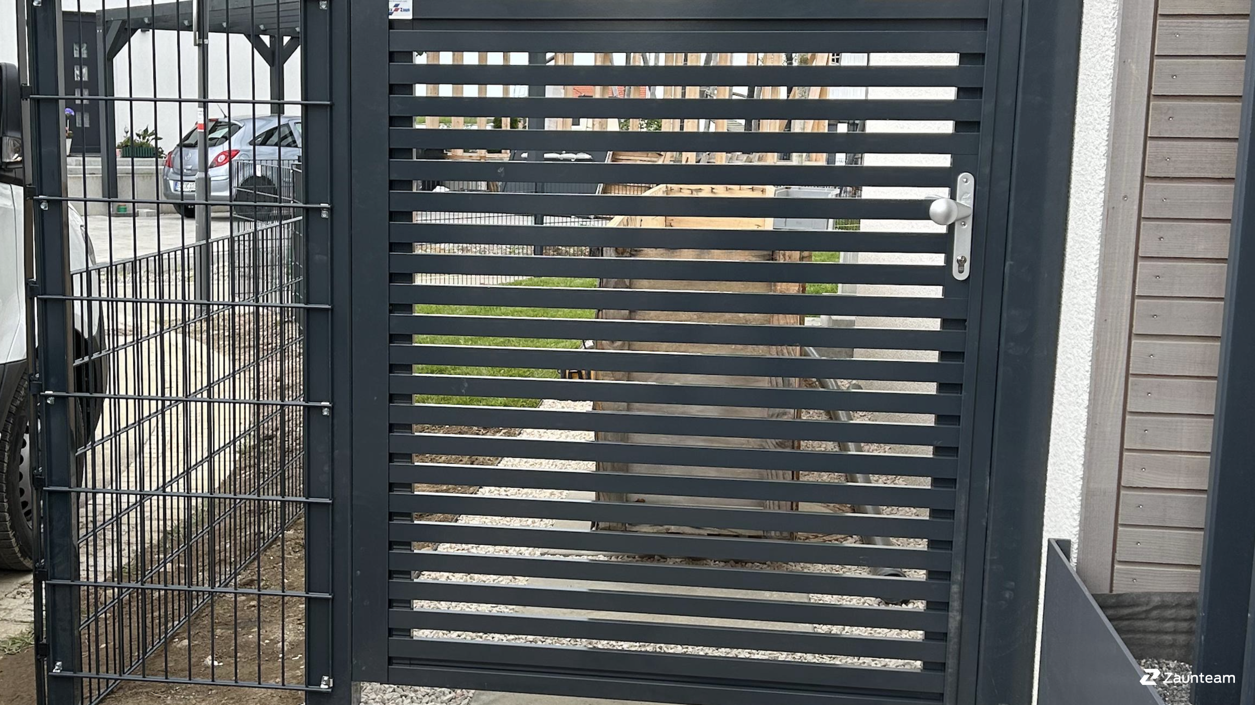 Aluzaun aus dem 2025 in 88427 Bad Schussenried Schweiz von Zaunteam Oberschwaben.