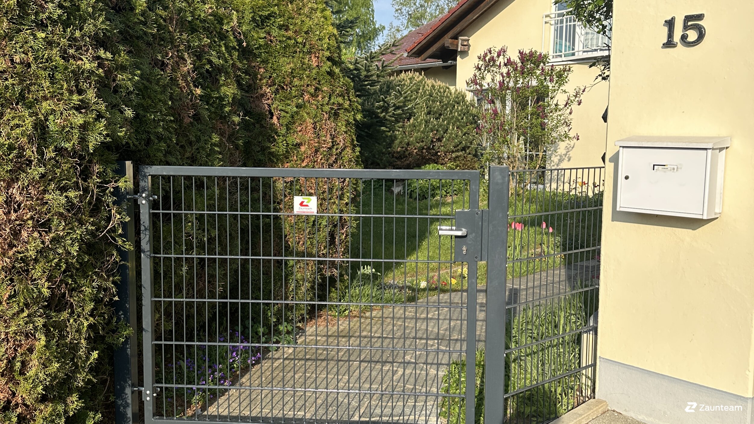 Doppelstabmattenzaun aus dem 2025 in 88456 Ingoldingen Deutschland von Zaunteam Oberschwaben.