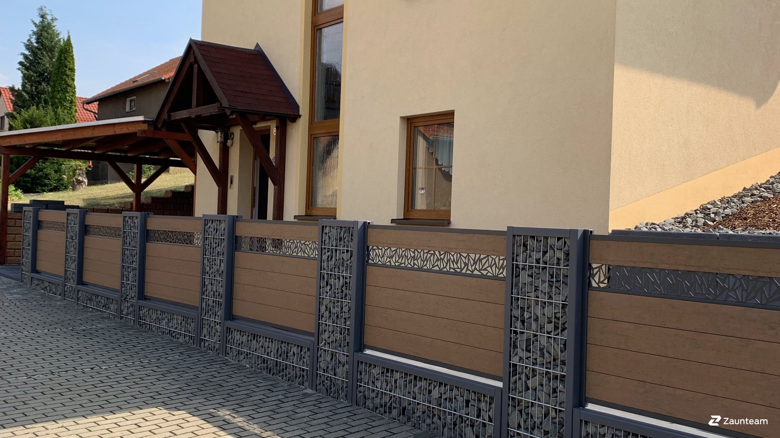 WPC Sichtschutz aus dem 2022 in 07333 Unterwellenborn Deutschland von Zaunteam Thüringer Wald.