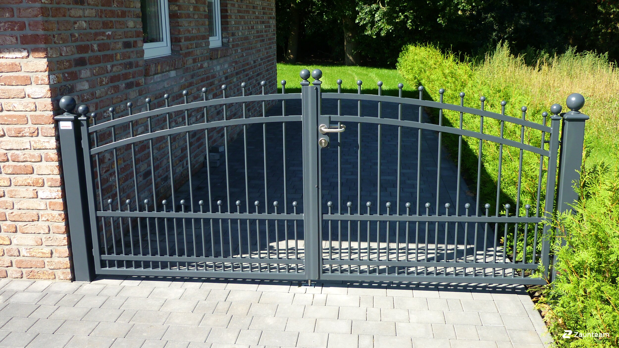 Clôture classique de 2016 à 26907 Walchum Allemagne de Zaunteam Emsland.