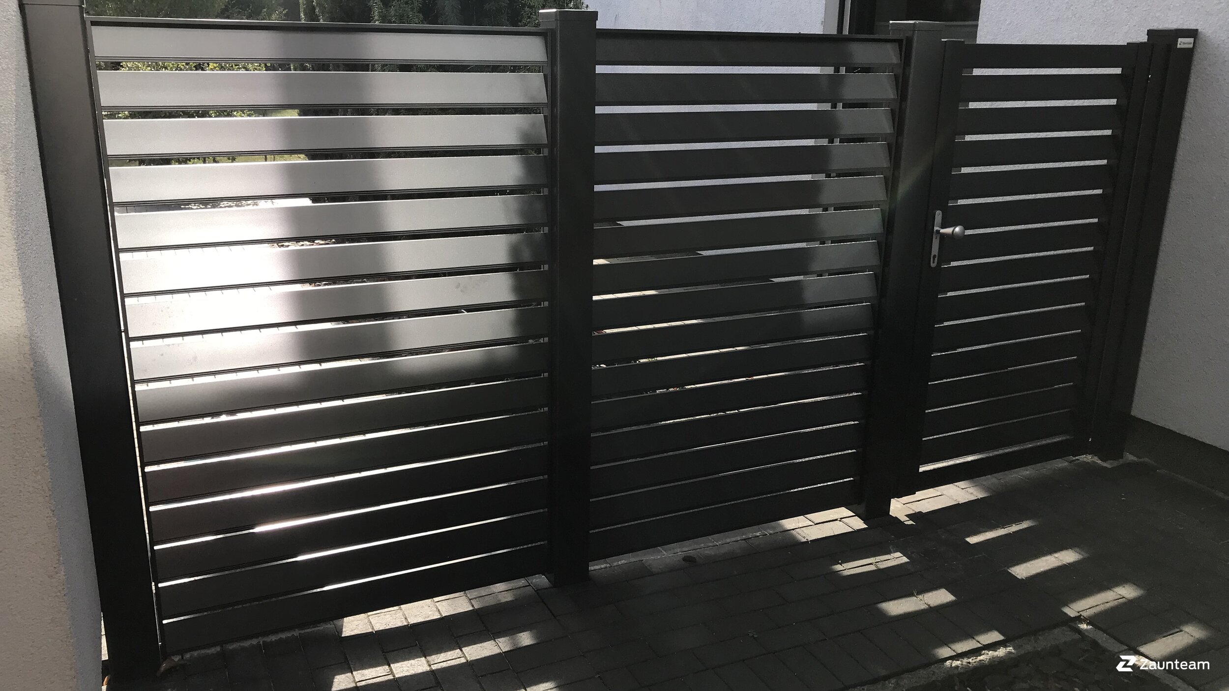 Protection brise-vue en aluminium de 2019 à 26901 Rastdorf Allemagne de Zaunteam Emsland.