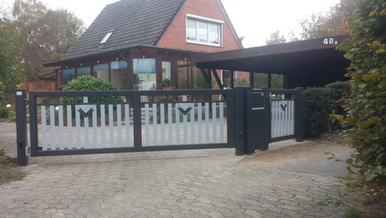 Clôture en aluminium de 2019 à 21456 Reinbek Allemagne de Zaunteam Hamburg-Ost.