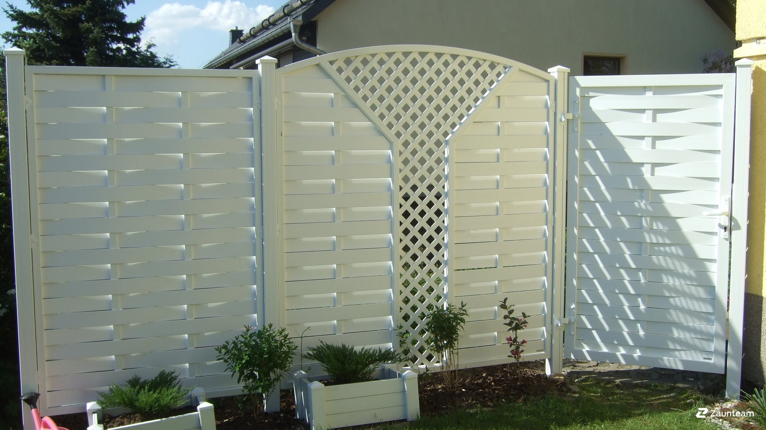 Protection brise-vue en matière plastique de 2017 à 09235 Burkhardtsdorf Allemagne de Zaunteam Mittelsachsen.