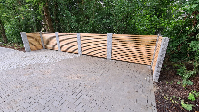 Holz Sichtschutz aus dem 2023 in 64297 Darmstadt Deutschland von Zaunteam Bergstraße-Ried.