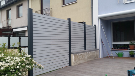 Aluminium Sichtschutz aus dem 2016 in 38108 Braunschweig Deutschland von Zaunteam Hannover.