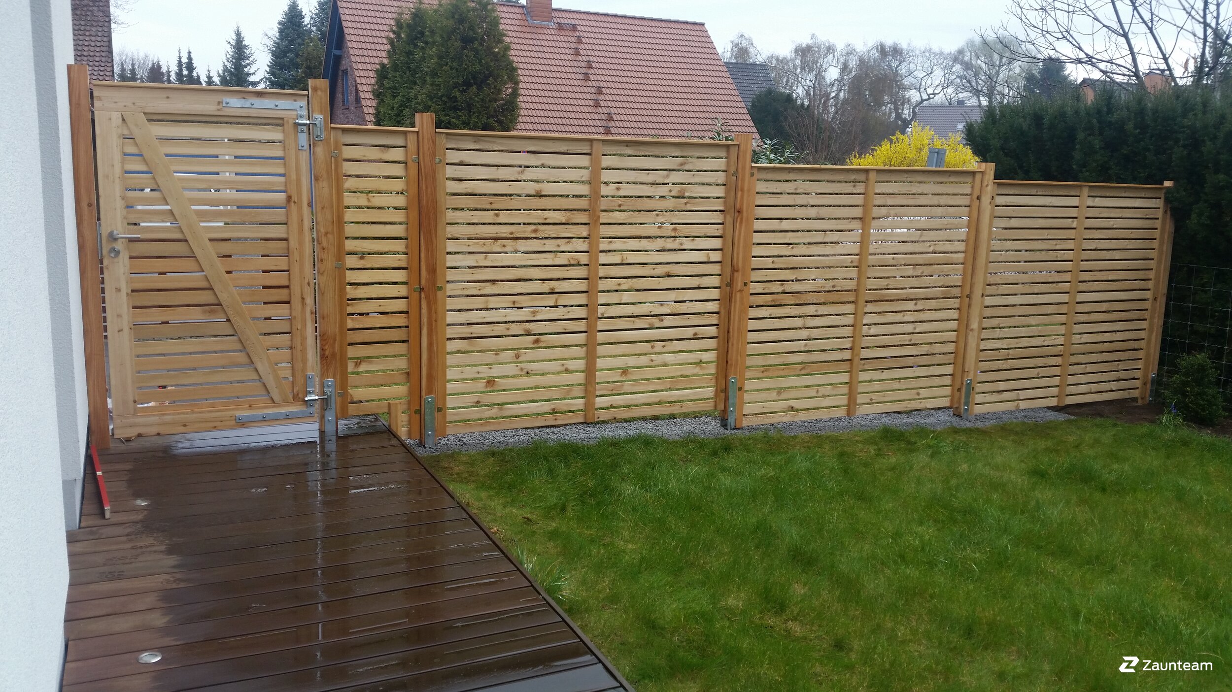 Holz Sichtschutz aus dem 2016 in 31515 Wunstorf Deutschland von Zaunteam Hannover.