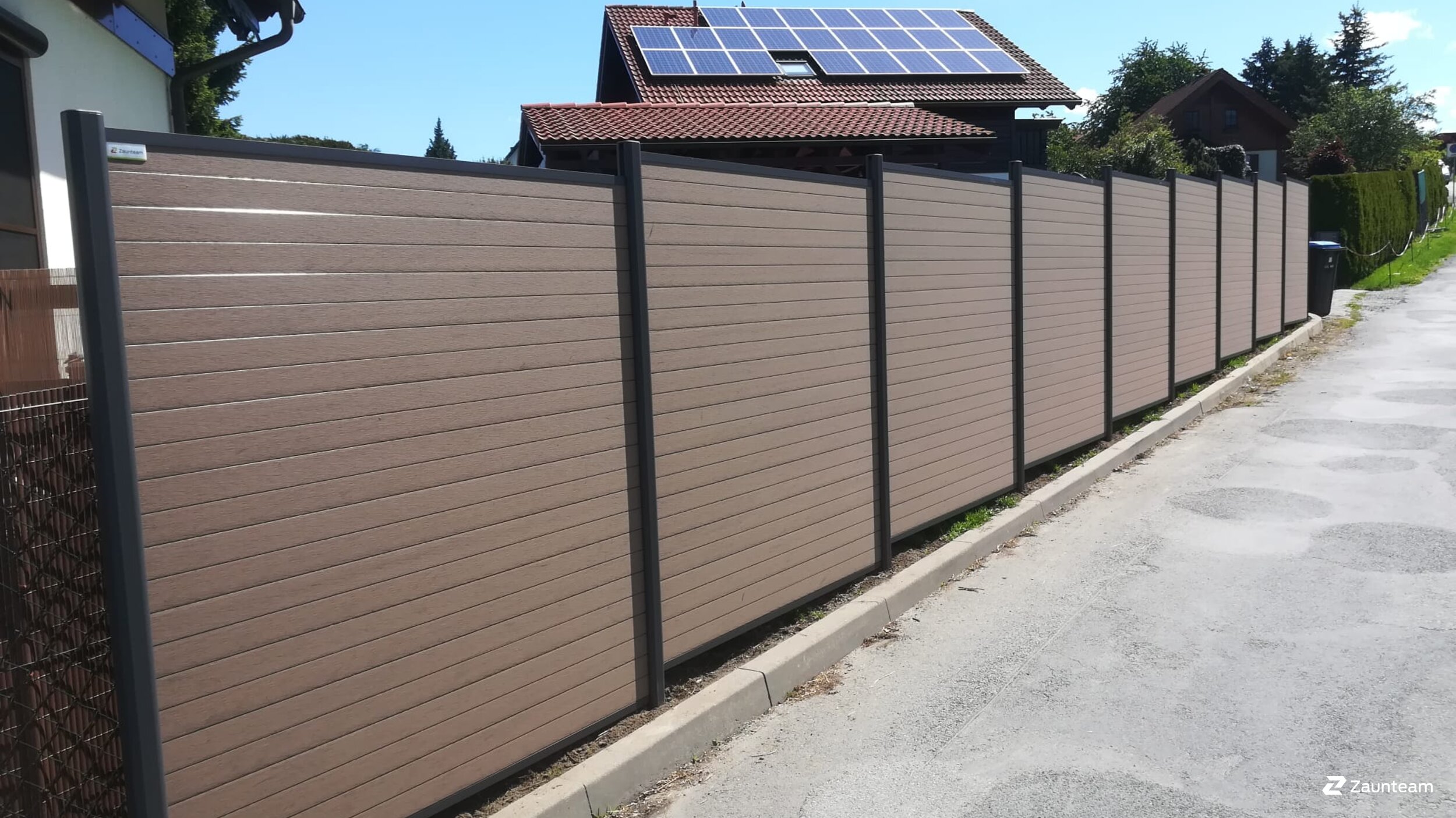 Pare-vue en WPC de 2021 à 01796 Pirna Allemagne de Zaunteam Dresden-Süd.