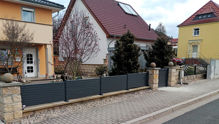 Aluzaun aus dem 2022 in 01705 Freital Deutschland von Zaunteam Dresden-Süd.