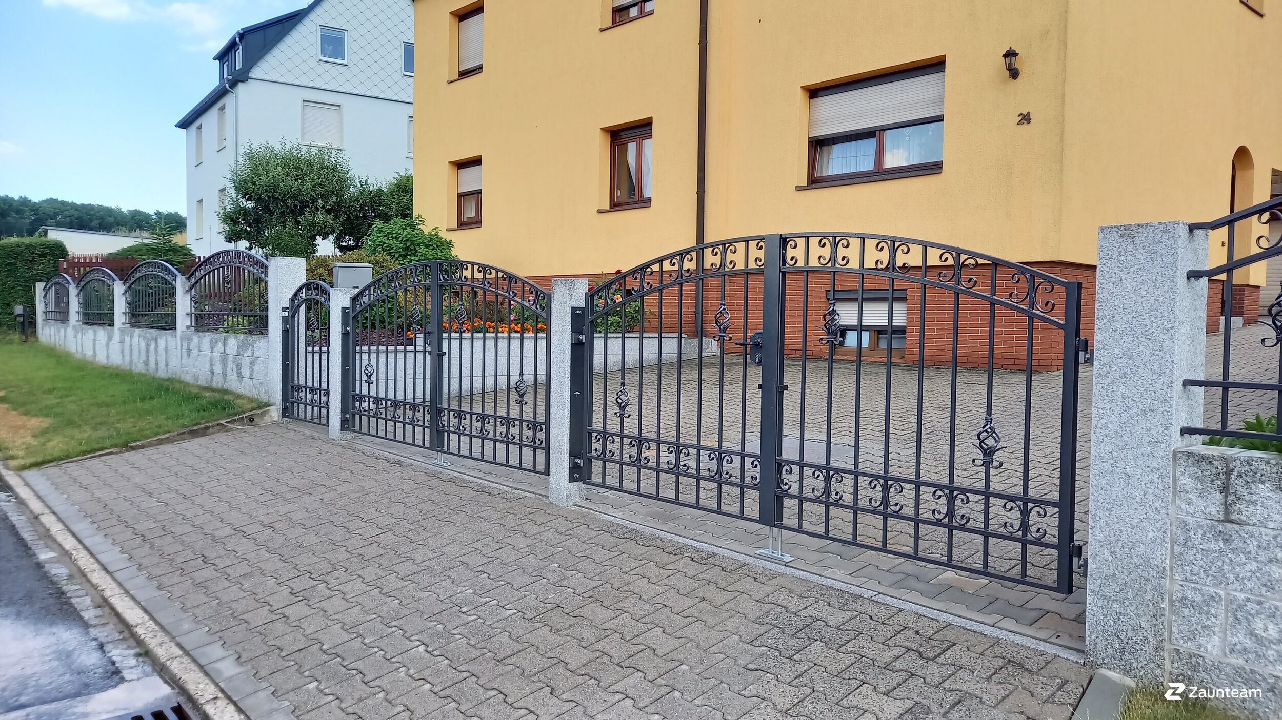 Clôture classique de 2025 à 01734 Oelsa Allemagne de Zaunteam Dresden-Süd.