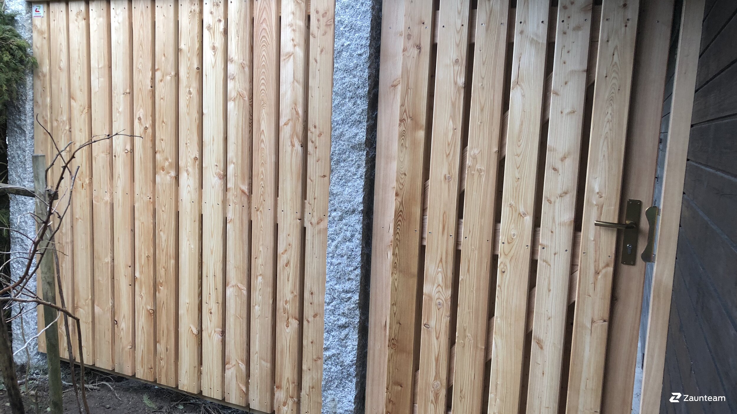 Holz Sichtschutz aus dem 2018 in 83435 Marzoll Deutschland von Zaunteam Chiemgau.