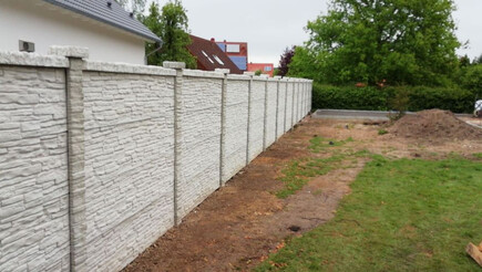 Betonzaun aus dem 2019 in 31553 Auhagen Deutschland von Zaunteam Schaumburger Land.